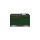 ILVE Majestic II Series 60 Inch Dual Fuel Freestanding Range Gas/Propane UM15FDQNS3