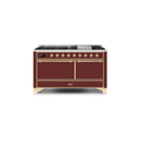 ILVE Majestic II Series 60 Inch Dual Fuel Freestanding Range Gas/Propane UM15FDQNS3