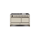 ILVE Majestic II Series 60 Inch Dual Fuel Freestanding Range Gas/Propane UM15FDQNS3
