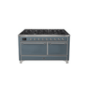 ILVE Majestic II Series 60 Inch Dual Fuel Freestanding Range Gas/Propane UM15FDQNS3
