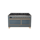 ILVE Majestic II Series 60 Inch Dual Fuel Freestanding Range Gas/Propane UM15FDQNS3