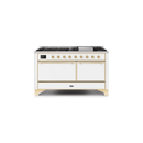 ILVE Majestic II Series 60 Inch Dual Fuel Freestanding Range Gas/Propane UM15FDQNS3