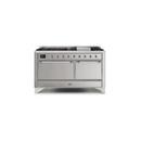ILVE Majestic II Series 60 Inch Dual Fuel Freestanding Range Gas/Propane UM15FDQNS3