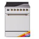 ILVE Nostalgie II 30" Electric Range with 4 Induction Elements Solid Door - UPI304QNMP