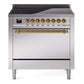 ILVE Nostalgie II 36" Electric Range with 6 Induction Elements Solid Door - UPI366QNMP