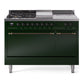 ILVE Nostalgie II 48" Dual Fuel Range with 5 Sealed Burners + Griddle + French Top Solid Door - UP48FSQNMP