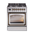 ILVE Nostalgie II Noblesse 30″ Dual Fuel Range Triple Glass Door - UN30NMP