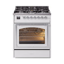 ILVE Nostalgie II Noblesse 30″ Dual Fuel Range Triple Glass Door - UN30NMP
