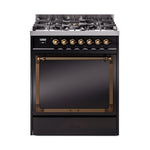 ILVE Nostalgie II Noblesse 30″ Dual Fuel Range Solid Door - UN30QNMP