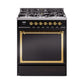 ILVE Nostalgie II Noblesse 30″ Dual Fuel Range Solid Door - UN30QNMP