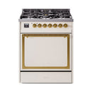 ILVE Nostalgie II Noblesse 30″ Dual Fuel Range Solid Door - UN30QNMP