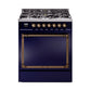 ILVE Nostalgie II Noblesse 30″ Dual Fuel Range Solid Door - UN30QNMP
