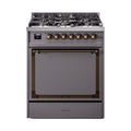 ILVE Nostalgie II Noblesse 30″ Dual Fuel Range Solid Door - UN30QNMP