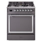 ILVE Nostalgie II Noblesse 30″ Dual Fuel Range Solid Door - UN30QNMP