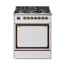 ILVE Nostalgie II Noblesse 30″ Dual Fuel Range Solid Door - UN30QNMP