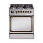 ILVE Nostalgie II Noblesse 30″ Dual Fuel Range Solid Door - UN30QNMP