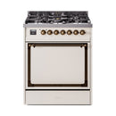 ILVE Nostalgie II Noblesse 30″ Dual Fuel Range Solid Door - UN30QNMP