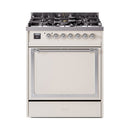 ILVE Nostalgie II Noblesse 30″ Dual Fuel Range Solid Door - UN30QNMP