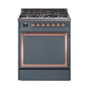 ILVE Nostalgie II Noblesse 30″ Dual Fuel Range Solid Door - UN30QNMP