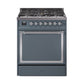 ILVE Nostalgie II Noblesse 30″ Dual Fuel Range Solid Door - UN30QNMP