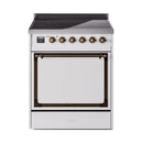 ILVE Nostalgie II Noblesse 30″ Induction Freestanding Range with Solid Door - UNI304QNMP