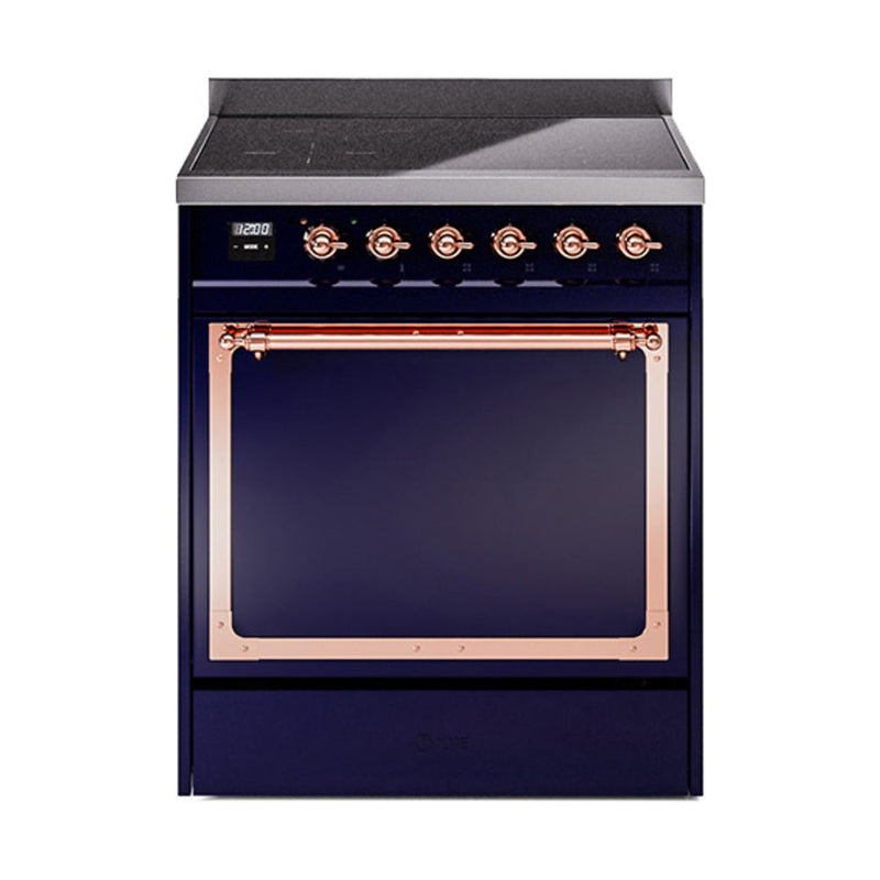 ILVE Nostalgie II Noblesse 30″ Induction Freestanding Range with Solid Door - UNI304QNMP