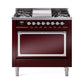 ILVE Nostalgie II Noblesse 36″ Dual Fuel Range with Solid Door - UN36FQNMP