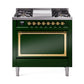 ILVE Nostalgie II Noblesse 36″ Dual Fuel Range with Solid Door - UN36FQNMP