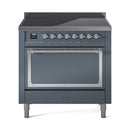 ILVE Nostalgie II Noblesse 36″ Induction Freestanding Range with Solid Door - UNI366QNMP