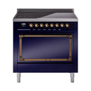 ILVE Nostalgie II Noblesse 36″ Induction Freestanding Range with Solid Door - UNI366QNMP