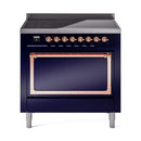 ILVE Nostalgie II Noblesse 36″ Induction Freestanding Range with Solid Door - UNI366QNMP