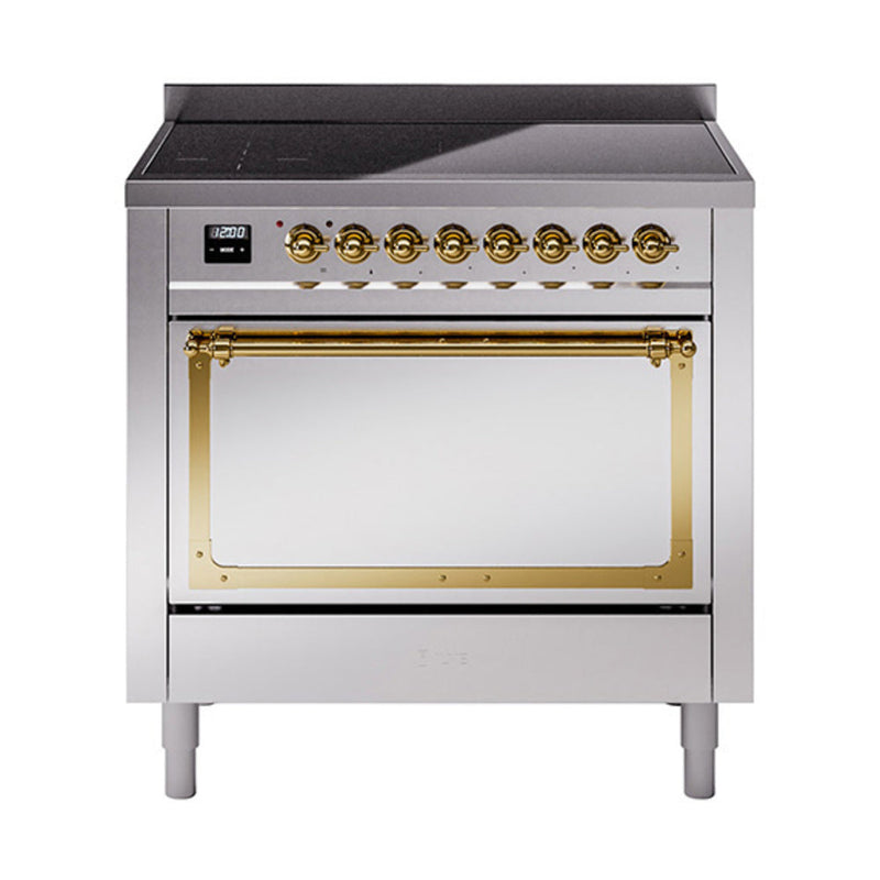 ILVE Nostalgie II Noblesse 36″ Induction Freestanding Range with Solid Door - UNI366QNMP