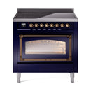 ILVE Nostalgie II Noblesse 36″ Induction Freestanding Range with Triple Glass Door - UNI366NMP