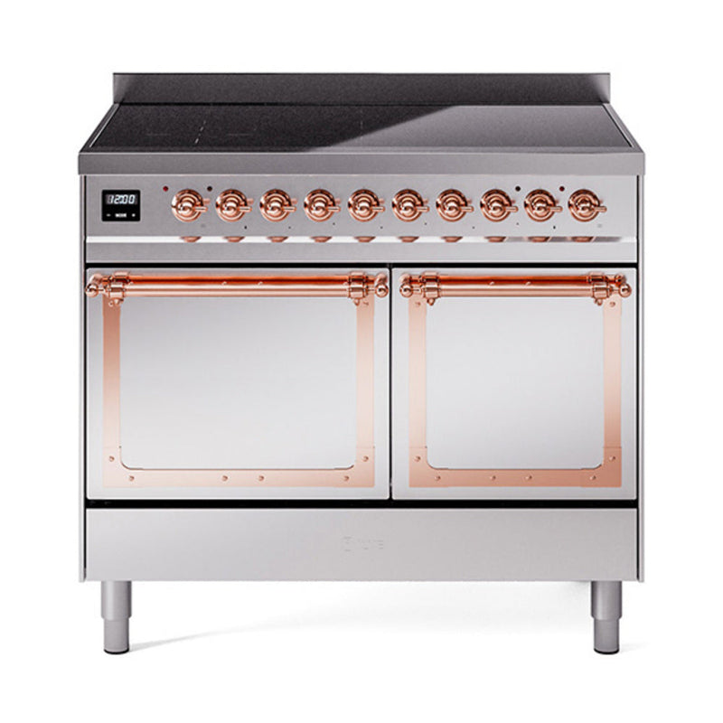 ILVE Nostalgie II Noblesse 40″ Induction Freestanding Range with Solid Door - UNDI406QNMP