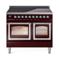 ILVE Nostalgie II Noblesse 40″ Induction Freestanding Range with Triple Glass Door - UNDI406NMP