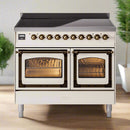 ILVE Nostalgie II Noblesse 40″ Induction Freestanding Range with Triple Glass Door - UNDI406NMP