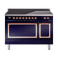 ILVE Nostalgie II Noblesse 48″ Induction Freestanding Range with Solid Door - UNI486QNMP
