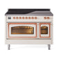 ILVE Nostalgie II Noblesse 48″ Induction Freestanding Range with Triple Glass Door - UNI486NMP
