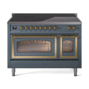 ILVE Nostalgie II Noblesse 48″ Induction Freestanding Range with Triple Glass Door - UNI486NMP