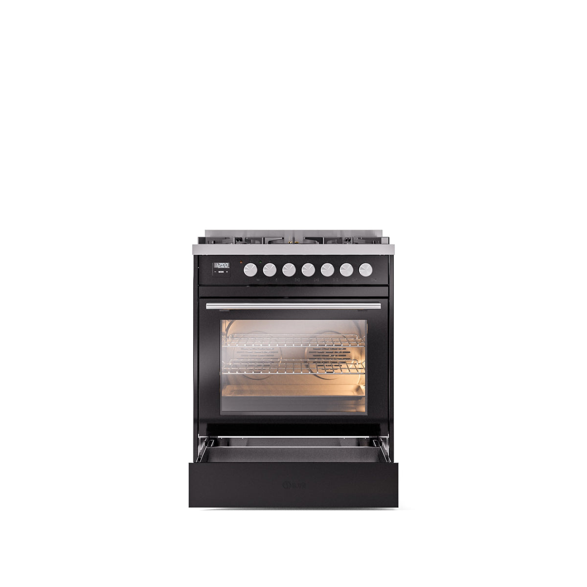 ILVE Professional Plus II 30-Inch Freestanding Dual Fuel Range with 5 Sealed Burner - UP30WMP