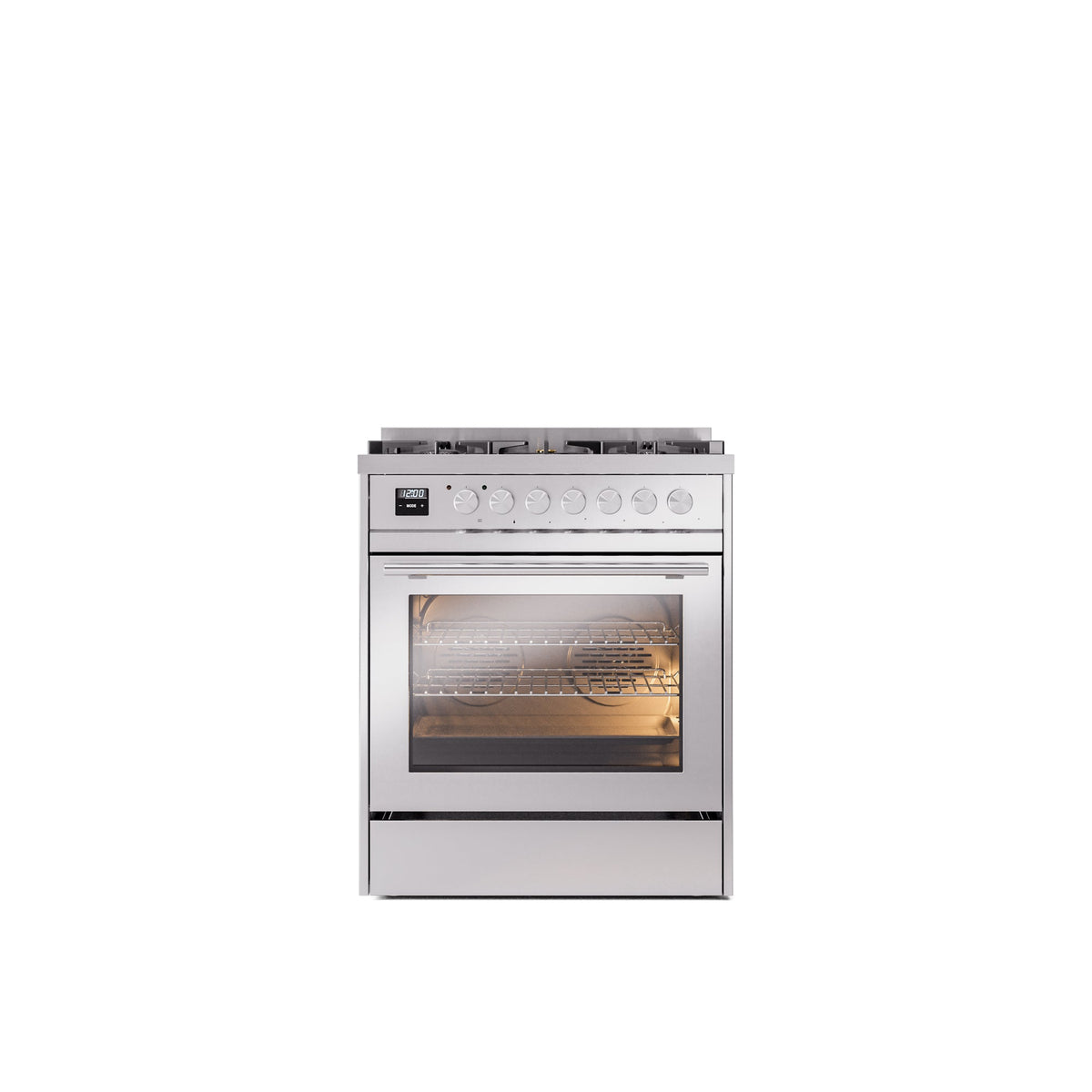 ILVE Professional Plus II 30-Inch Freestanding Dual Fuel Range with 5 Sealed Burner - UP30WMP