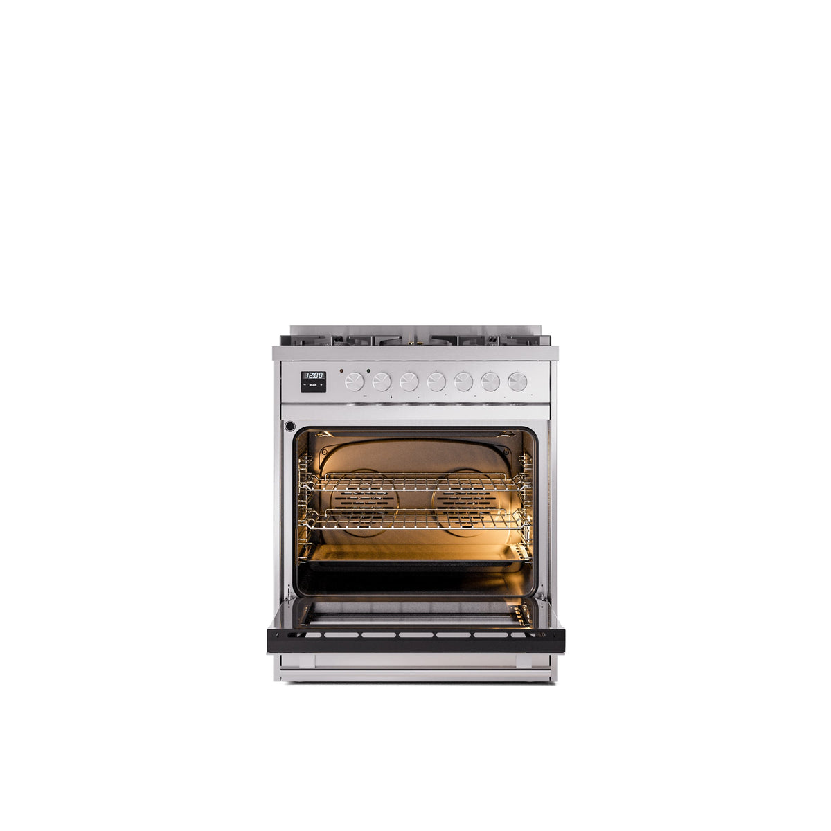 ILVE Professional Plus II 30-Inch Freestanding Dual Fuel Range with 5 Sealed Burner - UP30WMP