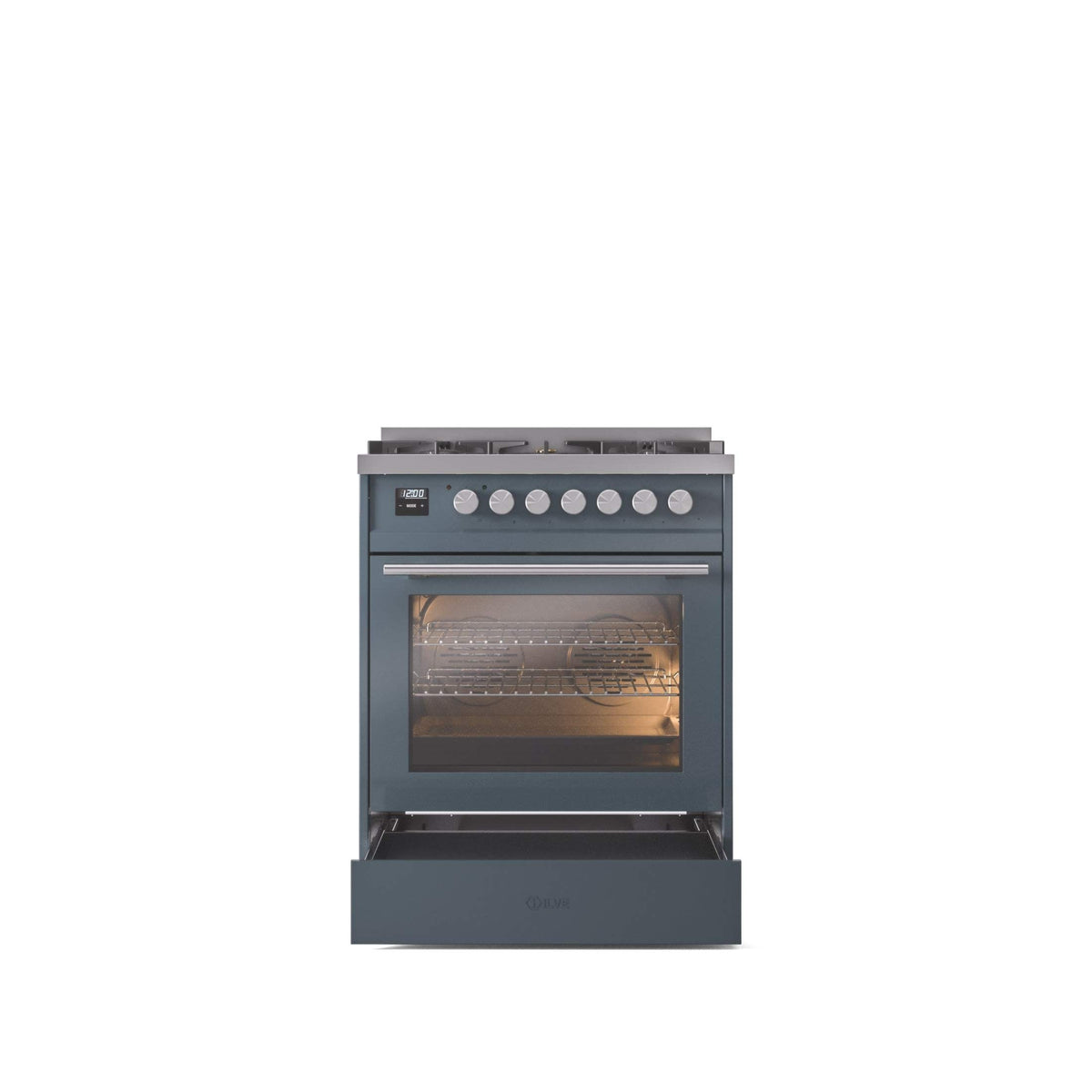 ILVE Professional Plus II 30-Inch Freestanding Dual Fuel Range with 5 Sealed Burner - UP30WMP