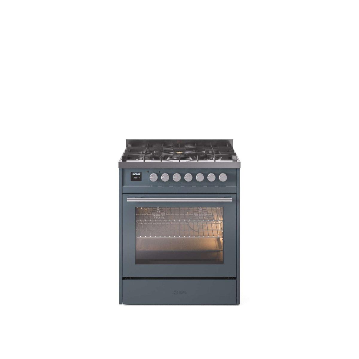 ILVE Professional Plus II 30-Inch Freestanding Dual Fuel Range with 5 Sealed Burner - UP30WMP