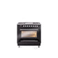 ILVE Professional Plus II 36-Inch Freestanding Dual Fuel Range with 6 Sealed Burner - UP36FWMP