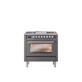 ILVE Professional Plus II 36-Inch Freestanding Dual Fuel Range with 6 Sealed Burner - UP36FWMP