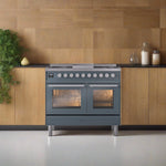 ILVE Professional Plus II 40-Inch Freestanding Dual Fuel Range with 6 Sealed Burner - UPD40FWMP