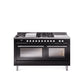 ILVE Professional Plus II 60 Inch Dual Fuel Freestanding Range in Stainless Steel with Trim - UP60FSWMP