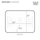 Kucht 30-Inch Pro-Style Dual Fuel Range in Stainless Steel with Green Oven Door KDF302-G