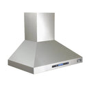 kucht 30 inch range hood without background in right angle